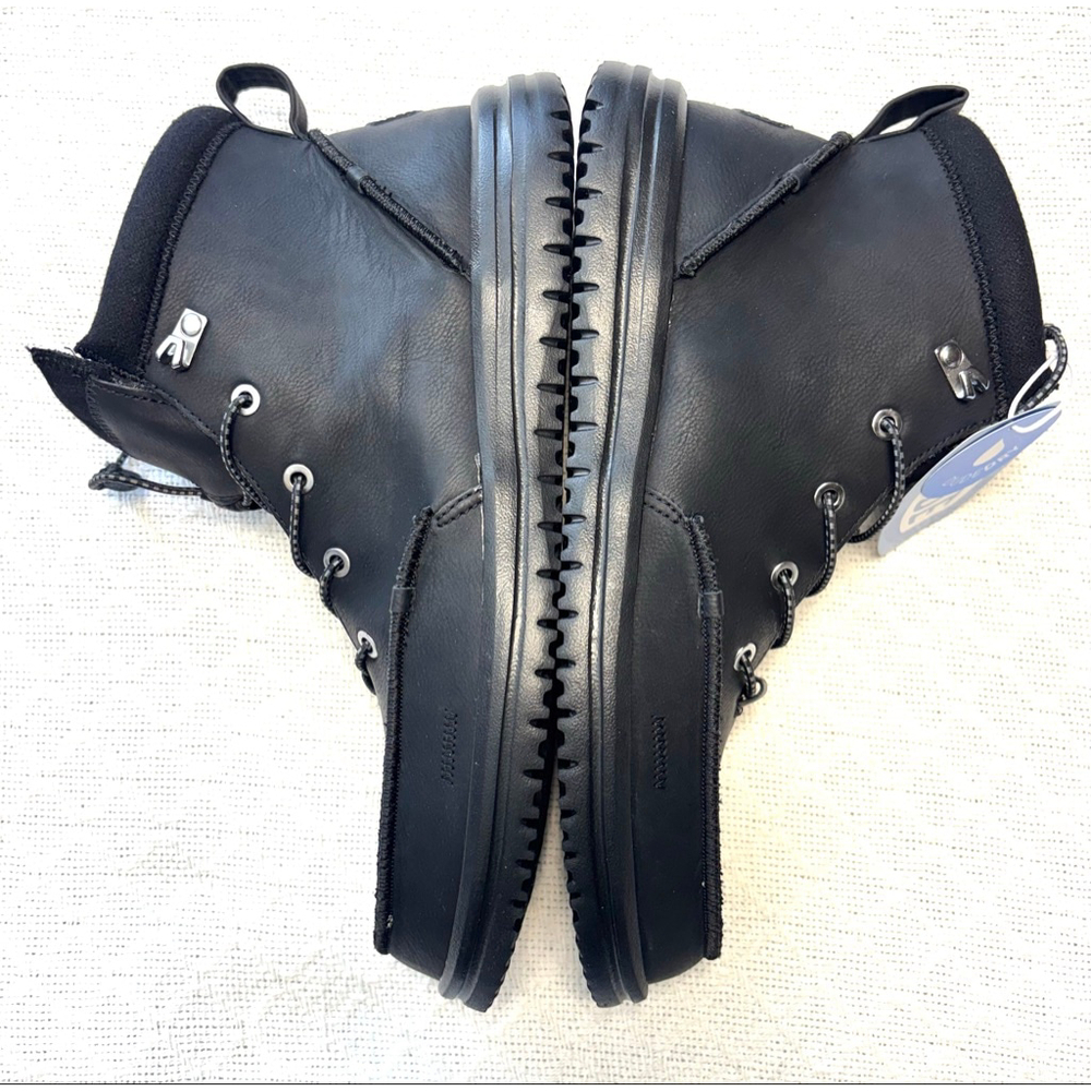 NWT/NIB Hey Dude Black BradleyClassic Tumbled Boots Men's Size 13 - Picture 6 of 10